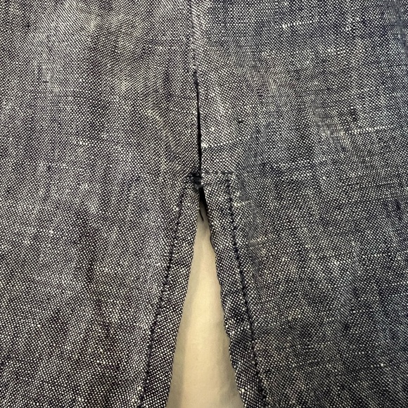 St Tropez Blue Linen A Line Dress with Denim Look in XS. Great Vacay Dress!! - Picture 4 of 12